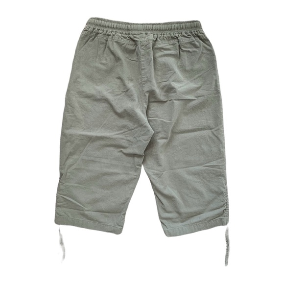 Hand painted spider eyeball khaki capri pants - Picture 8 of 9